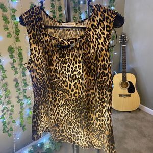 Cheetah Print Blouse